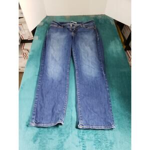 Levis 529 Jeans Size 14 Short Womens Blue Stretch Pant Mid Rise Curvy Straight